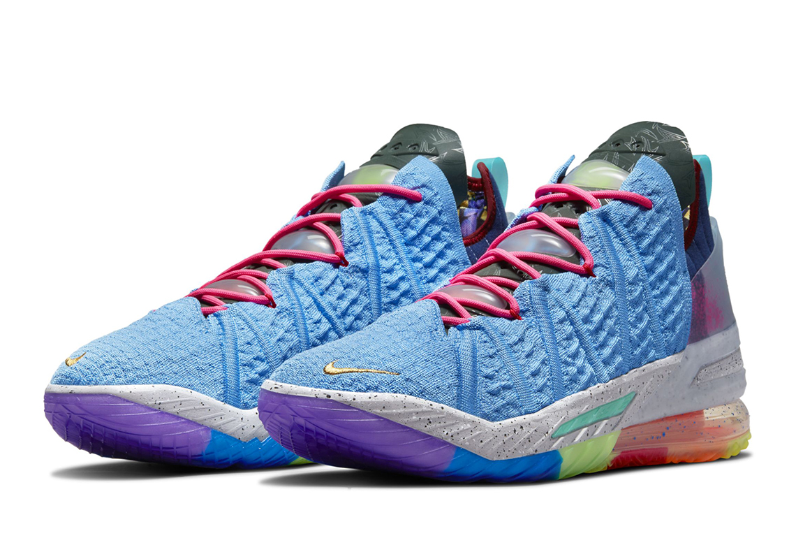 Une version multicolore de la Nike LeBron 18 • Basket USA